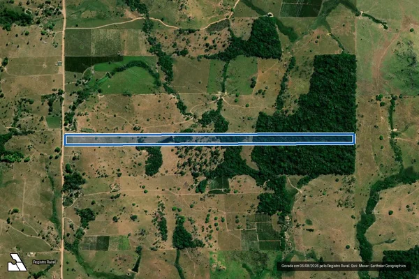 Imagem de satélite de LOTE 46 - LT 46E, GL 02, ST GY-PARANÁ, PIC GY-PARANÁ em Ministro Andreazza - RO