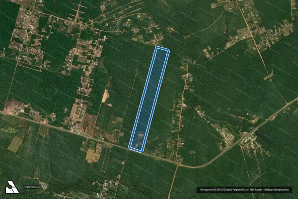 Imagem de satélite de PIC BELA VISTA - GLEBA ARIAÚ LOTE 22 C - Sitio Nova Vida - Imóvel PIC Bela Vista Lote 22C em Iranduba - AM