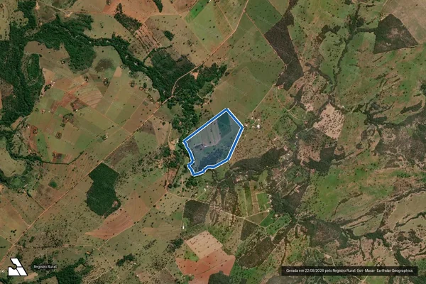 Imagem de satélite de FAZENDA SALOBRO DE CIMA, L.D FAZENDA TAQUARI - 001 em Varjão - GO