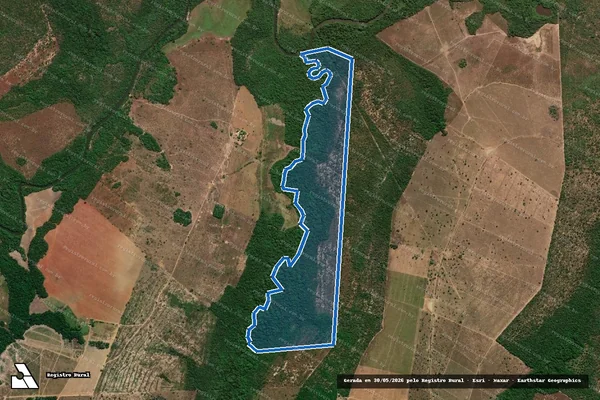 Imagem de satélite de FAZENDA BARRA MANSA II Lote 43 da Gleba 06 do Loteamento Crixás em Brejinho de Nazaré - TO