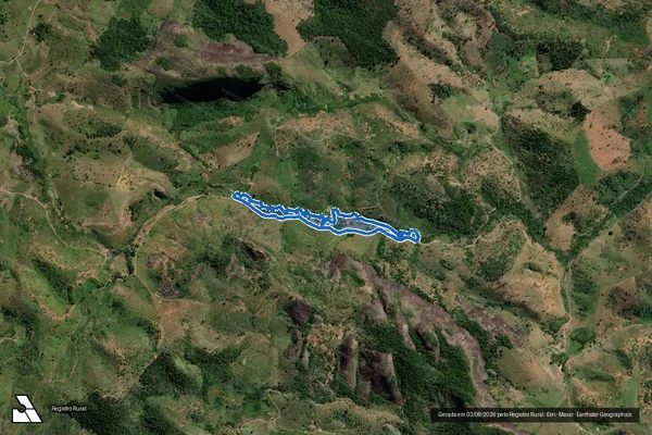 Imagem de satélite de Fazenda Sao Sebastiao ? Corrego Sao Pedro - Parcela VI em Teófilo Otoni - MG