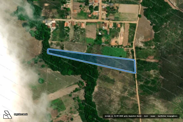 Imagem de satélite de FAZENDA SÃO JOSÉ - LOTE 02 - PARTE DE BAIXO em Salgado - SE