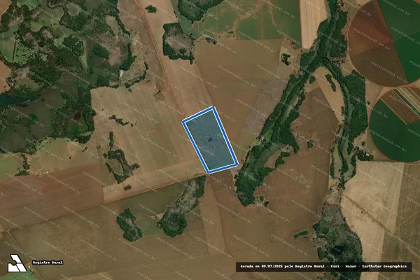 Imagem de satélite de FAZENDA PARAÍSO DO RIO DOS BOIS, DEN. SÃO JOSÉ - Parte 1 em Vicentinópolis - GO
