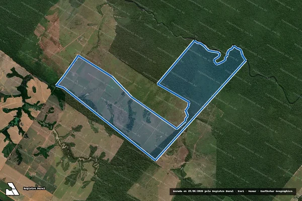 Imagem de satélite de FAZENDA RIO AZUL - FAZENDA RIO AZUL II ? MAT 1632 em Novo Progresso - PA