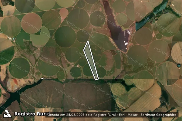 Imagem de satélite de FAZENDA PALMEIRAS - Parcela 1 em Unaí - MG