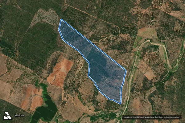 Imagem de satélite de FAZENDA SÃO JOSÉ DO AMPARO - GLEBA-03 em Barra de Santa Rosa - PB