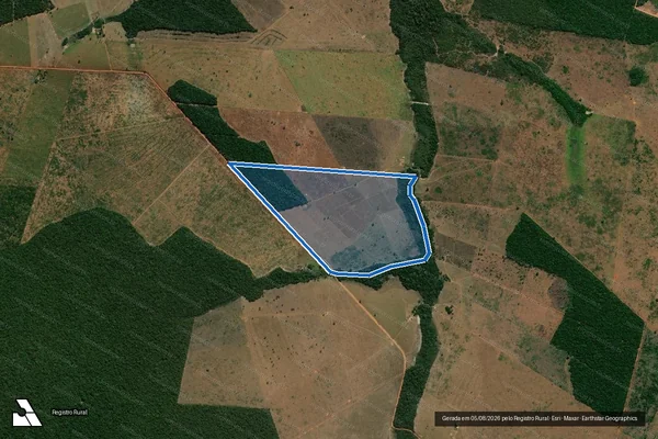 Imagem de satélite de P.A. TIBAGI - LOTE 969 - Parcela 1 em Brasnorte - MT