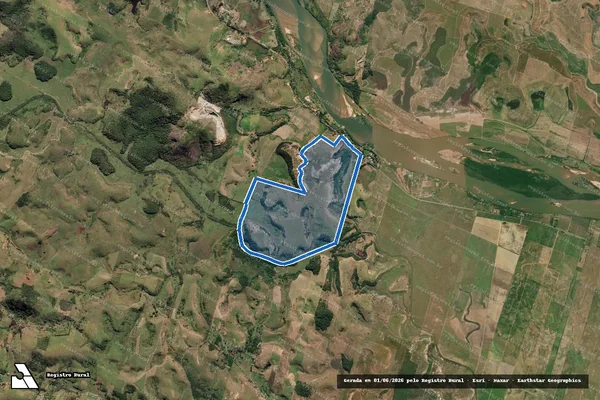 Imagem de satélite de Fazenda Saudade - Parcela 1 em Campos dos Goytacazes - RJ