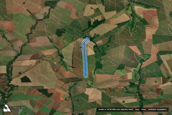 Imagem de satélite de Sítio Água do Can Can em Paraguaçu Paulista - SP