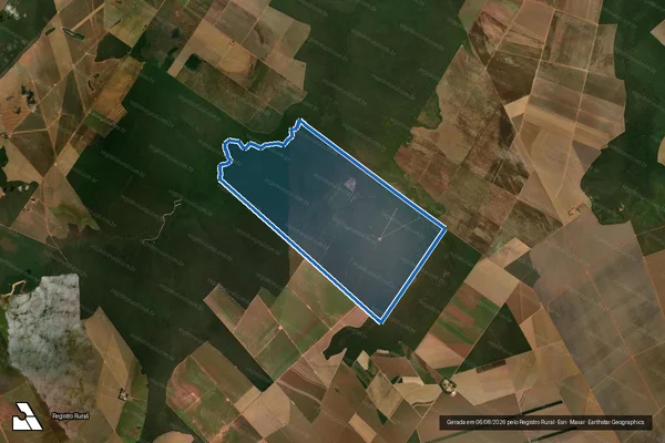 Imagem de satélite de Fazenda Barra do Alegre em São José do Rio Claro - MT