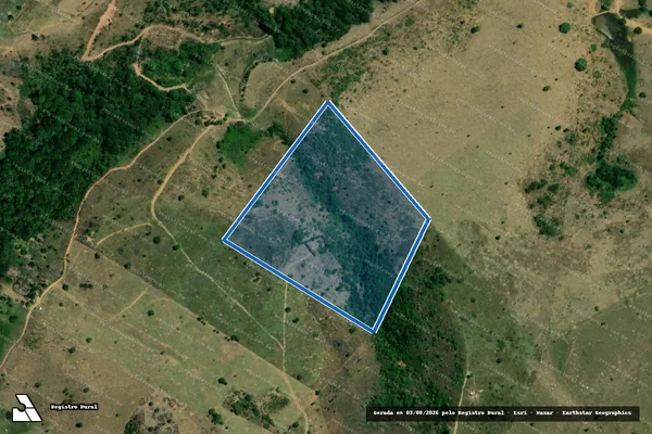 Imagem de satélite de FAZENDA PRIMAVERA - LOTE 93 em Itamaraju - BA