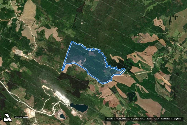 Imagem de satélite de Fazenda Lagoa dos Ribas - A em Castro - PR