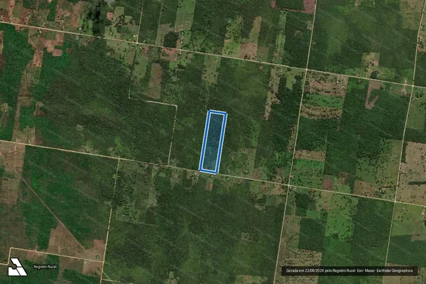 Imagem de satélite de Lote 163 ? Projeto de Assentamento Tamarineiro II - Sul - Lote 163 em Corumbá - MS