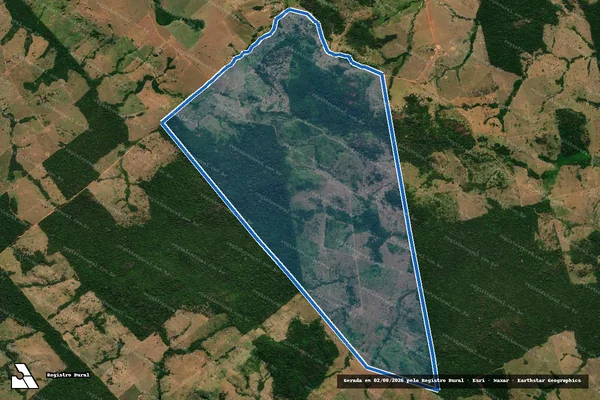 Imagem de satélite de Fazenda Yannis em Juína - MT