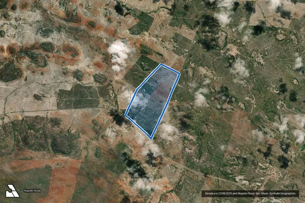 Imagem de satélite de FAZENDA BASTIAO - GLEBA 6 em Milagres - BA