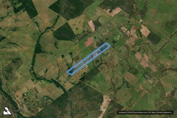 Imagem de satélite de Sítio Bom Cerrado II - 001 em Glória D'Oeste - MT