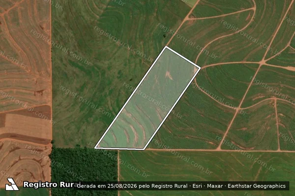 Imagem de satélite de LOTE 14-A ? 1ª SECÇÃO GLEBA BANDEIRANTES DO NORTE - Mat. 16479 em Colorado - PR