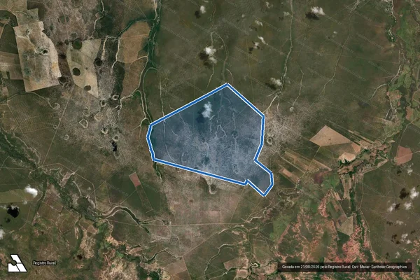 Imagem de satélite de FAZENDA RIACHO DO MATO - 001 em São Romão - MG