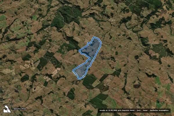 Imagem de satélite de FAZENDA DA ROSEIRA - PARCELA I em Bom Jesus - RS
