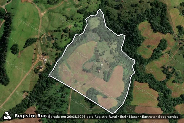 Imagem de satélite de Fazenda Saudade - Parte 5 em Reserva - PR
