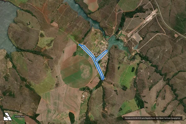 Imagem de satélite de Fazenda Rancho Grande - 003 em Paracatu - MG