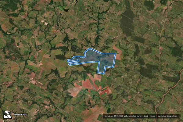 Imagem de satélite de Fazenda Nossa Senhora Aparecida em Rondonópolis - MT