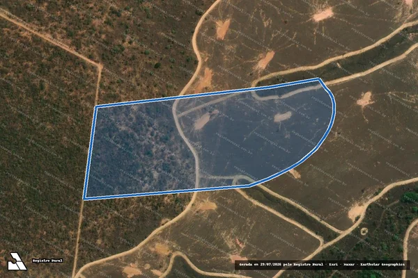 Imagem de satélite de FAZENDA BRASIL 02 - (GLEBA 16)                     - Gleba 15 em Pompéu - MG