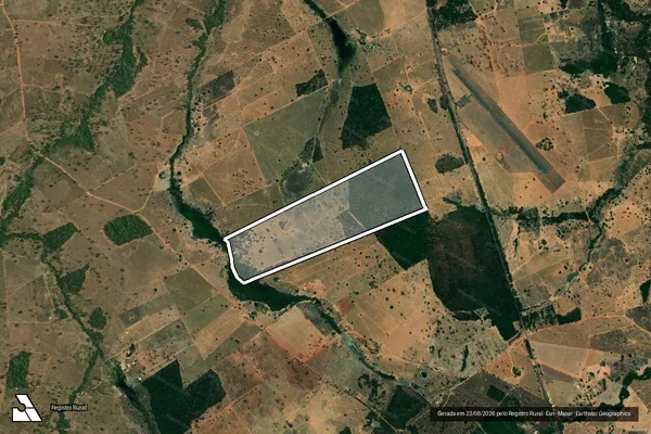 Imagem de satélite de SITIO CORREGO AZUL - 001 em Jussara - GO
