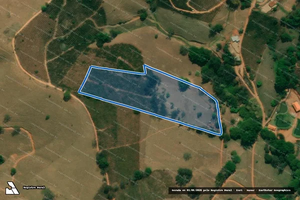 Imagem de satélite de SITIO SANTA RITA - Parcela 1 em Inconfidentes - MG
