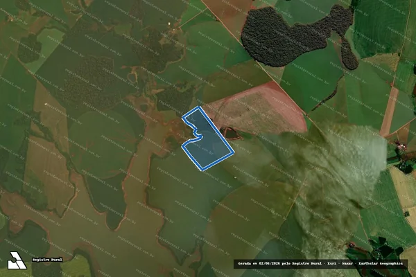 Imagem de satélite de Agro São João 10 - Parcela 1 em Fortaleza dos Valos - RS
