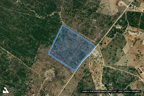 Imagem de satélite de FAZENDA PAUS BRANCOS E PEDRA E CAL - 02 em Pocinhos - PB