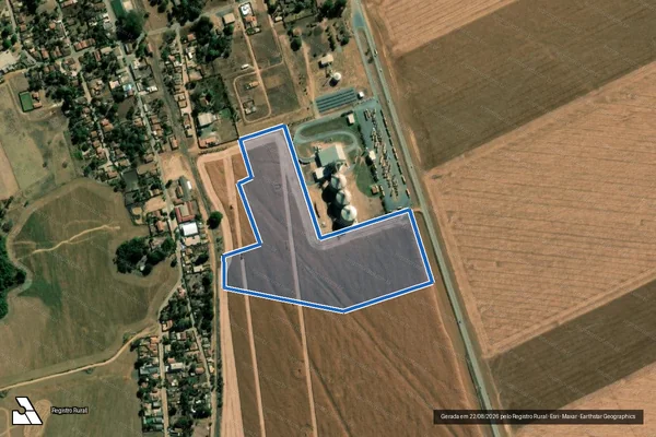 Imagem de satélite de FAZENDA SANTANA E PONTE FUNDA - Gleba 01 em Vianópolis - GO