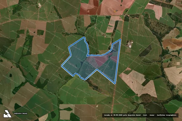 Imagem de satélite de Fazenda Sao Domingos em Caarapó - MS