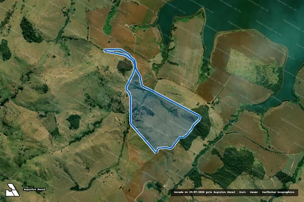 Imagem de satélite de Fazenda Morro das Flores - Parte 1 em Passos - MG