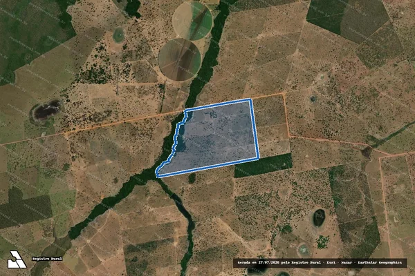 Imagem de satélite de FAZENDA BOA SORTE - QUINHÃO A em Jussara - GO
