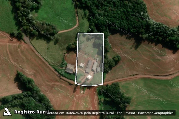 Imagem de satélite de Lote Rural 31-Remanescente da Gleba 58-FB - PARCELA 03 em Francisco Beltrão - PR