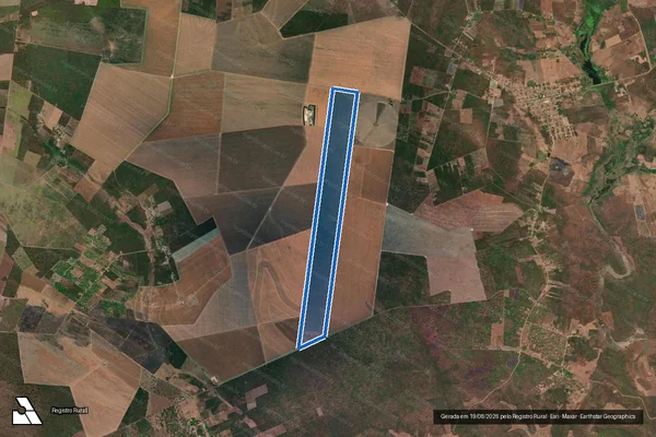 Imagem de satélite de GLEBA TAMBORIL - Parcela 1 em São Gonçalo do Piauí - PI