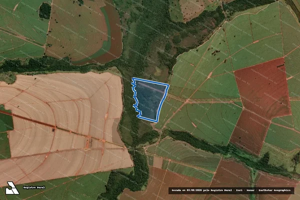 Imagem de satélite de FAZENDA SANTA CRUZ - Parte 01 em Taciba - SP