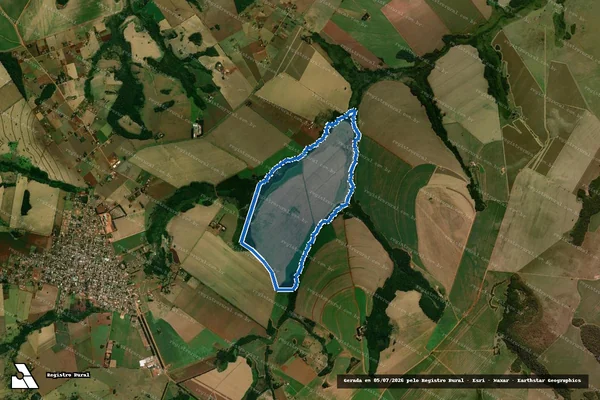 Imagem de satélite de Fazenda Lagoa Vermelha - Parte 2 em Antônio João - MS