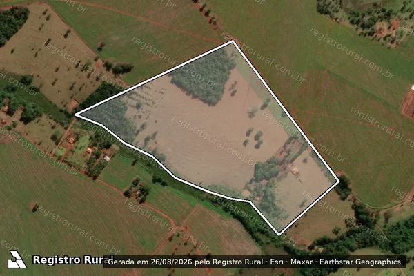 Imagem de satélite de FAZENDA PARAÍSO - 1 em Pontalina - GO