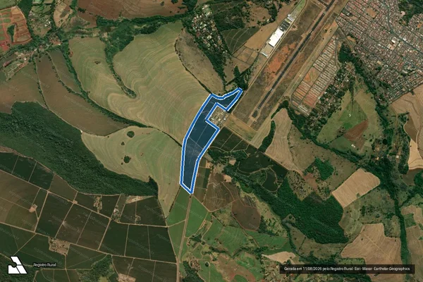 Imagem de satélite de Fazenda São Luis - 01 em Franca - SP
