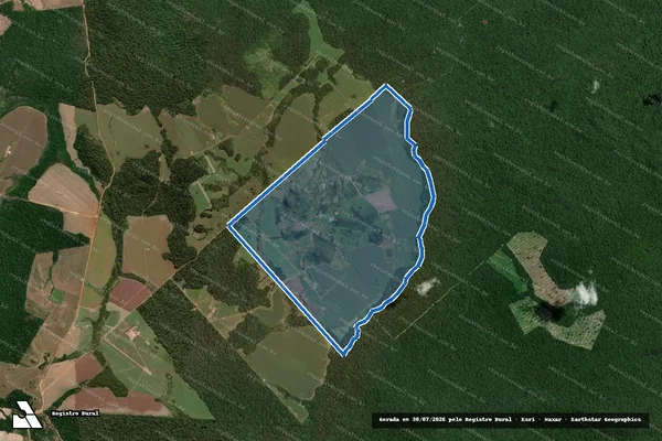 Imagem de satélite de Fazenda Pacotão III em Alta Floresta - MT