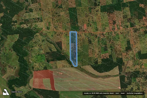 Imagem de satélite de PROJETO DE ASSENTAMENTO PARAÍSO ? LOTE 05 - Parte 1 em Terenos - MS