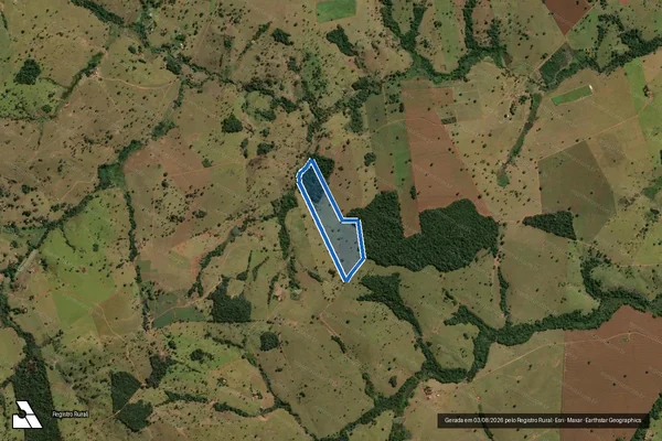 Imagem de satélite de FAZENDA ACURY - Parte 1 em Itaberaí - GO