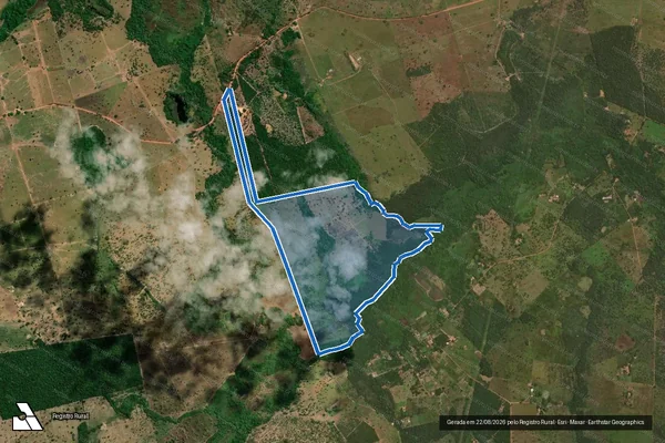 Imagem de satélite de Chácara Santa Maria - Parte C em Araguaína - TO