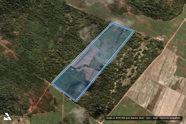 Imagem de satélite de LOTE 05-Projeto de Assentamento Santa Clara / LOTE 05