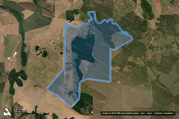 Imagem de satélite de FAZENDA MAGINA em Itapiratins - TO