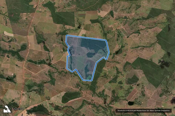 Imagem de satélite de FAZENDA PARREIRA/LOTEAMENTO LAGES - Parte 2 em Porangatu - GO