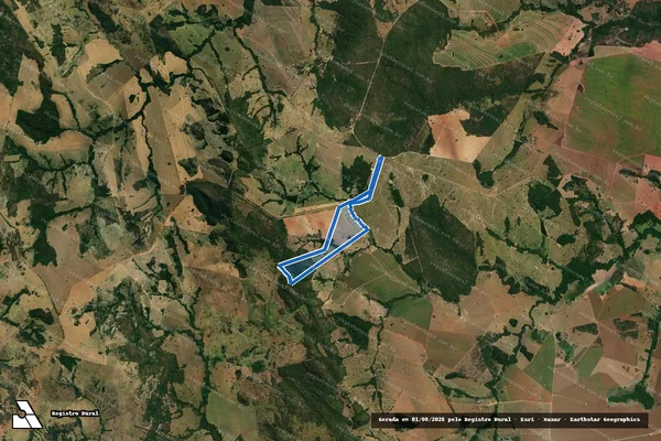 Imagem de satélite de FAZENDA BOA VISTA - GLEBA 02 - 001 em Indiara - GO
