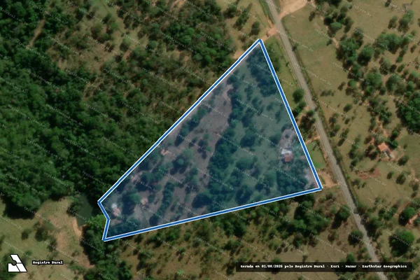 Imagem de satélite de FAZENDA FLORES e PONTE FUNDA - Parte 2 em Mairipotaba - GO